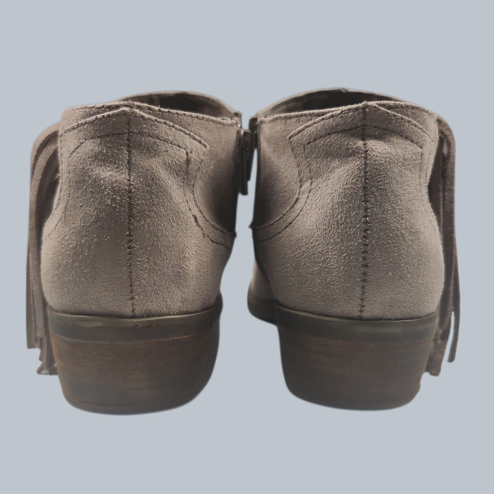 Carlos by Carlos Santana Loretta Women"s 7.5M Taupe Suede Western Ankle Booties - Picture 5 of 6